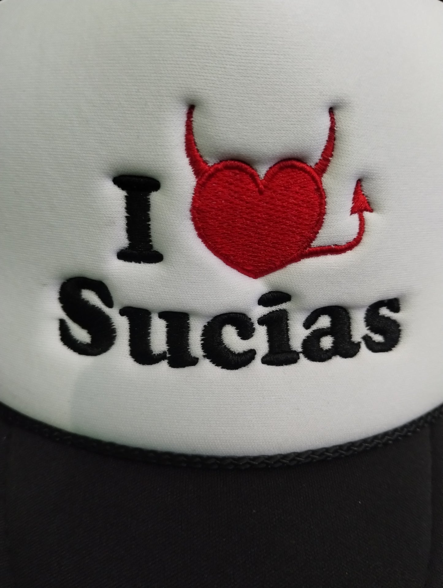 White & Black trucker hat