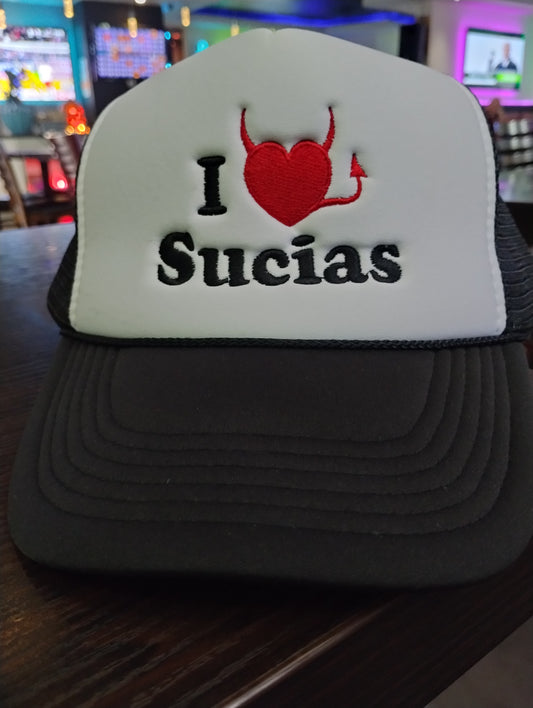 White & Black trucker hat