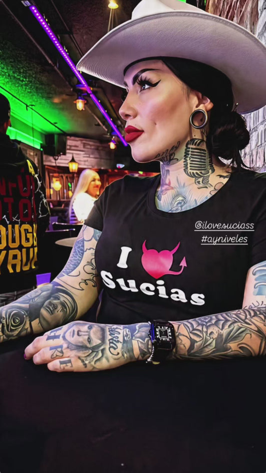 "I ❤️SUCIAS" women's crop top