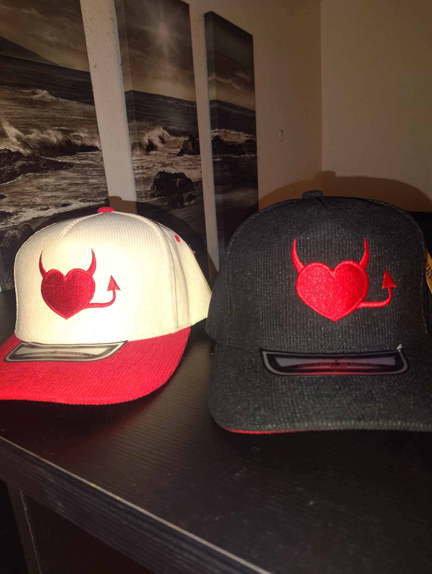 Corduroy material Snap backs